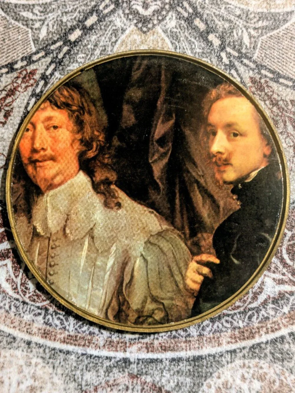 HEMA Vintage 1960s Spanish Coaster Set - Baroque Old Master Portraits - Set of 6